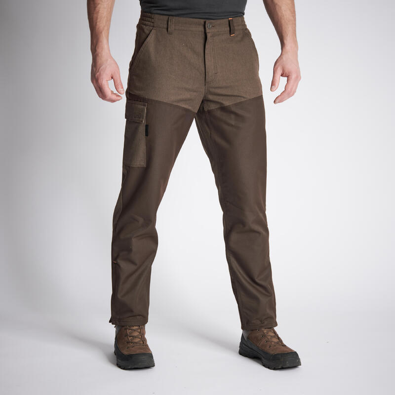 Охотничьи брюки Renfort 100 коричневые SOLOGNAC, цвет braun