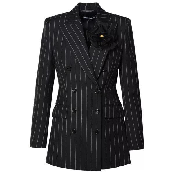 

Куртка black virgin wool blazer Dolce&Gabbana, черный