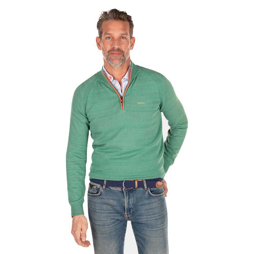 

Свитер Nza New Zealand Waitaki Half Zip, зеленый