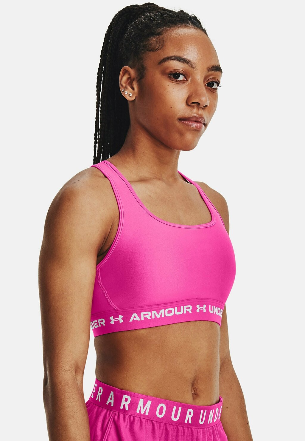 

Спортивный бюстгальтер со средней поддержкой Under Armour, розовый