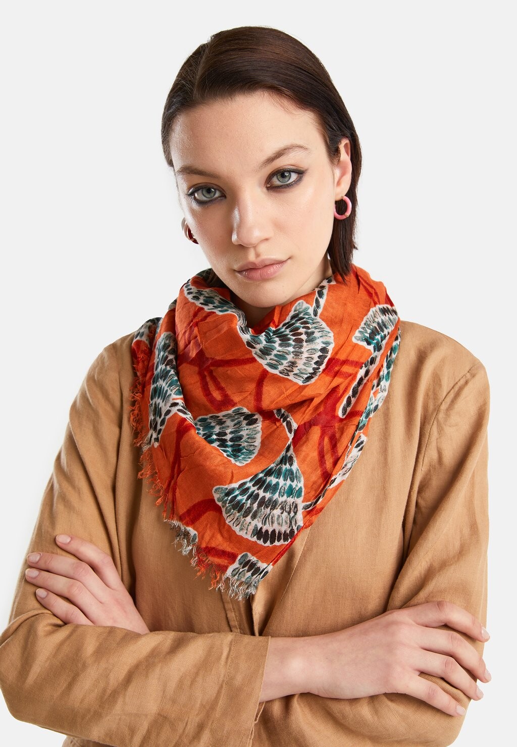 

Шарф United Colors of Benetton, бежевый