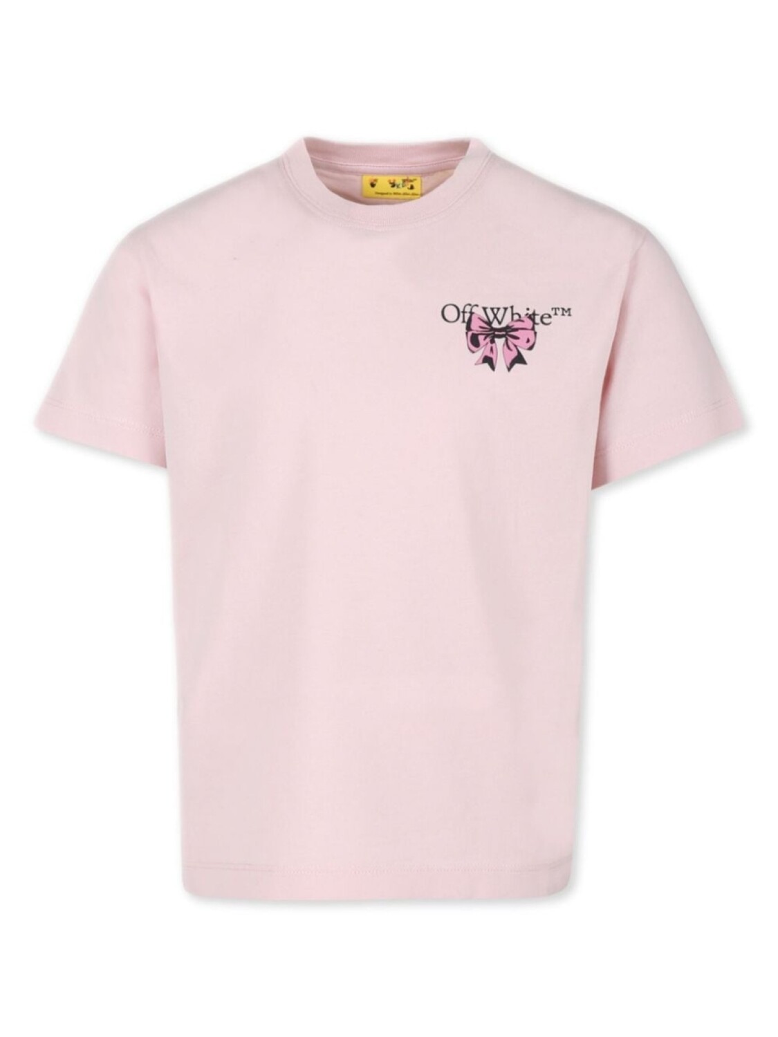 

Off-White Kids футболка с логотипом, розовый