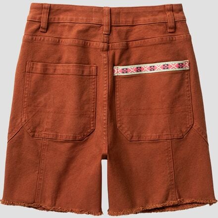 Короткие шорты из хлопковой парусиновой рабочей одежды женские Stoic, цвет Coconut Shell цена и фото