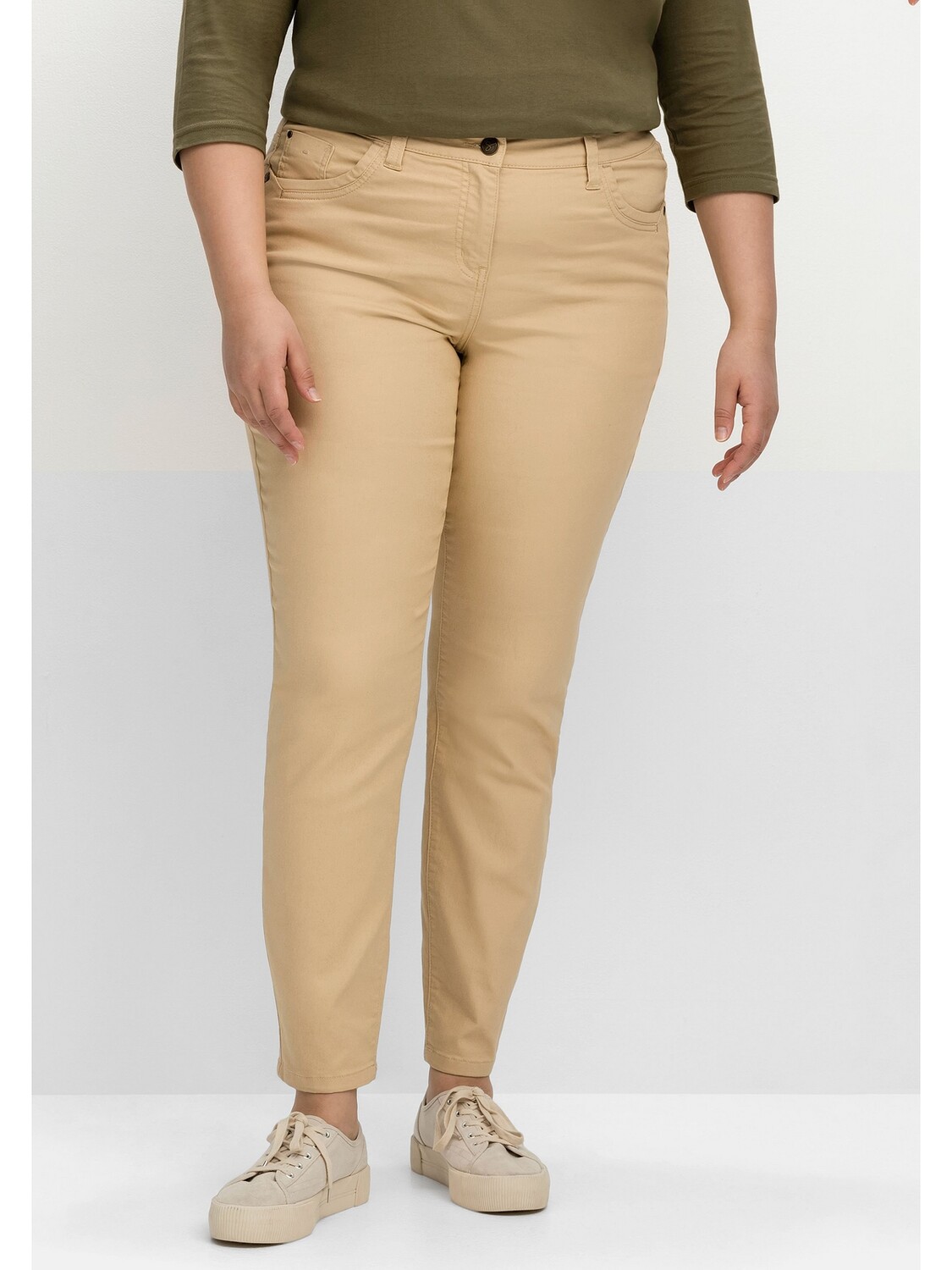 

Брюки sheego Hose, бежевый