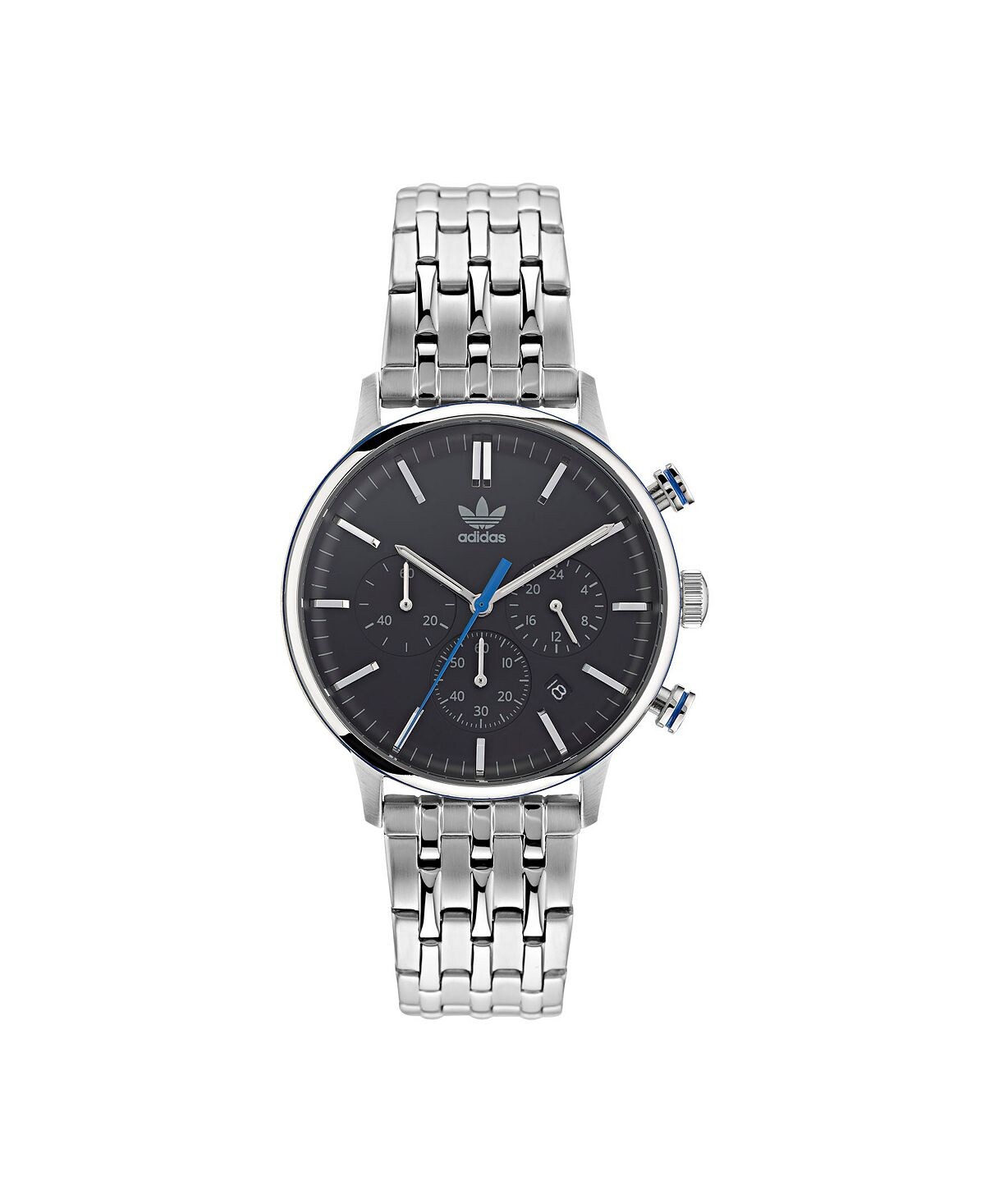 

Часы унисекс Chrono Code One Chrono, серебристый браслет из нержавеющей стали, 40 мм adidas