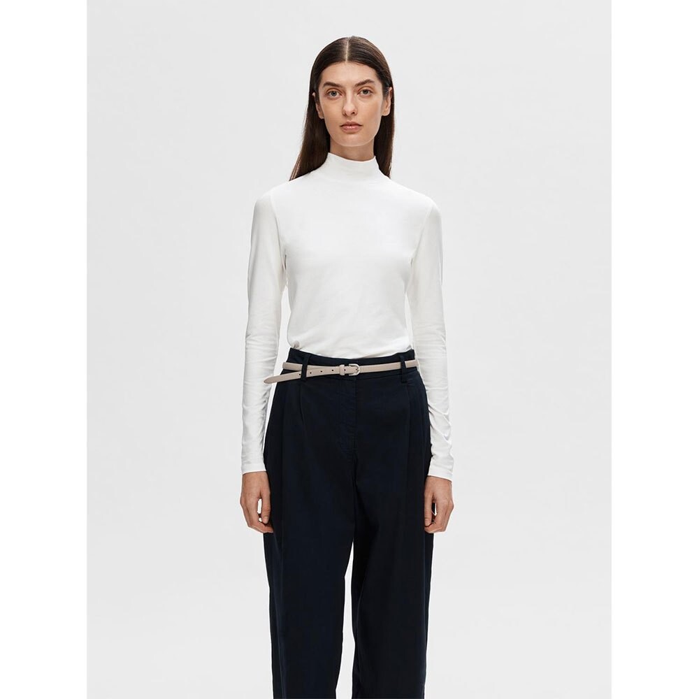 

Свитер Selected Cora High Neck, бежевый