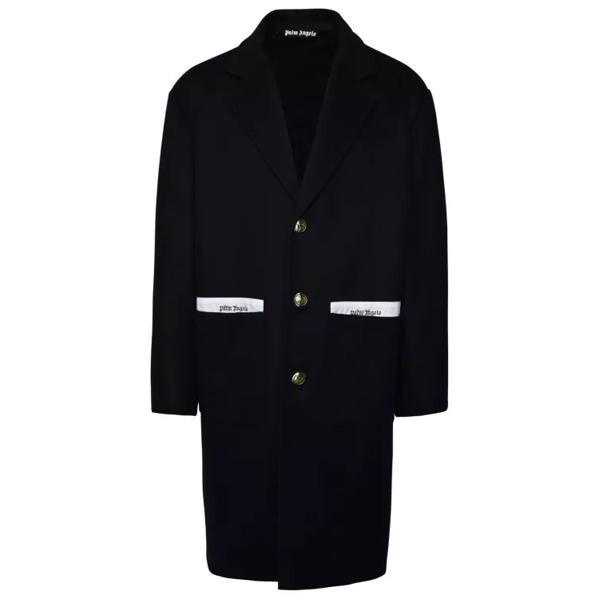 

Куртка virgin wool blend coat Palm Angels, синий