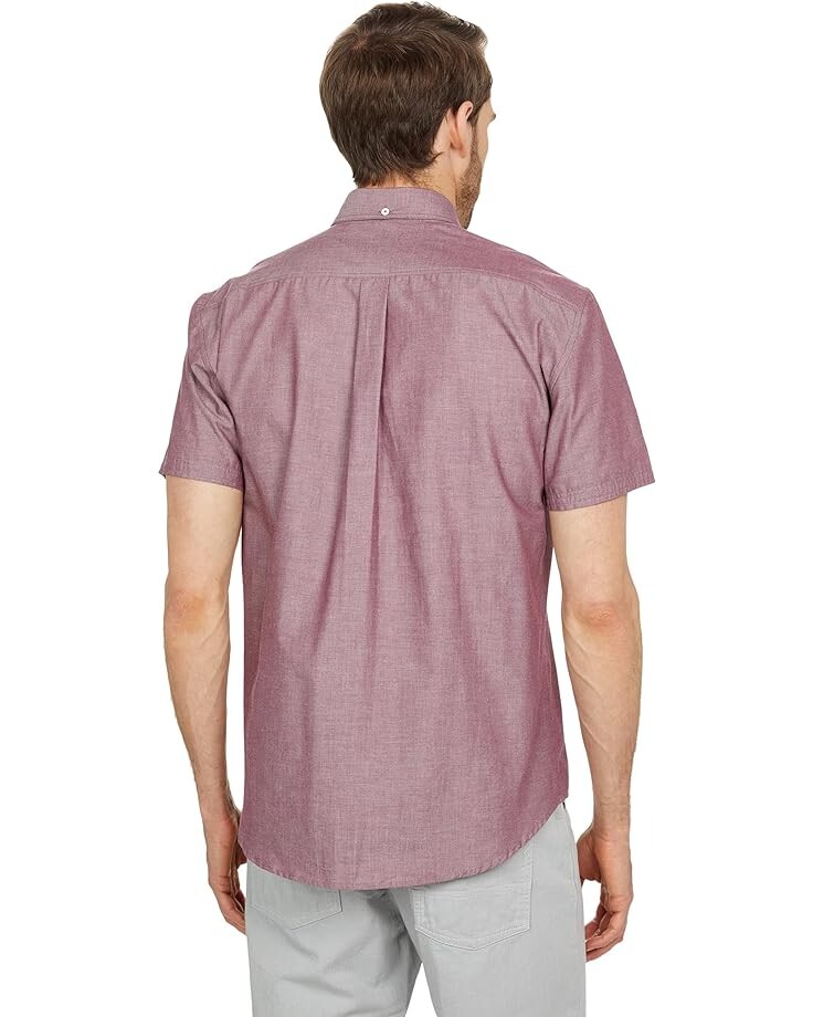 

Рубашка Billy Reid Short Sleeve Tuscumbia Shirt, цвет Plum
