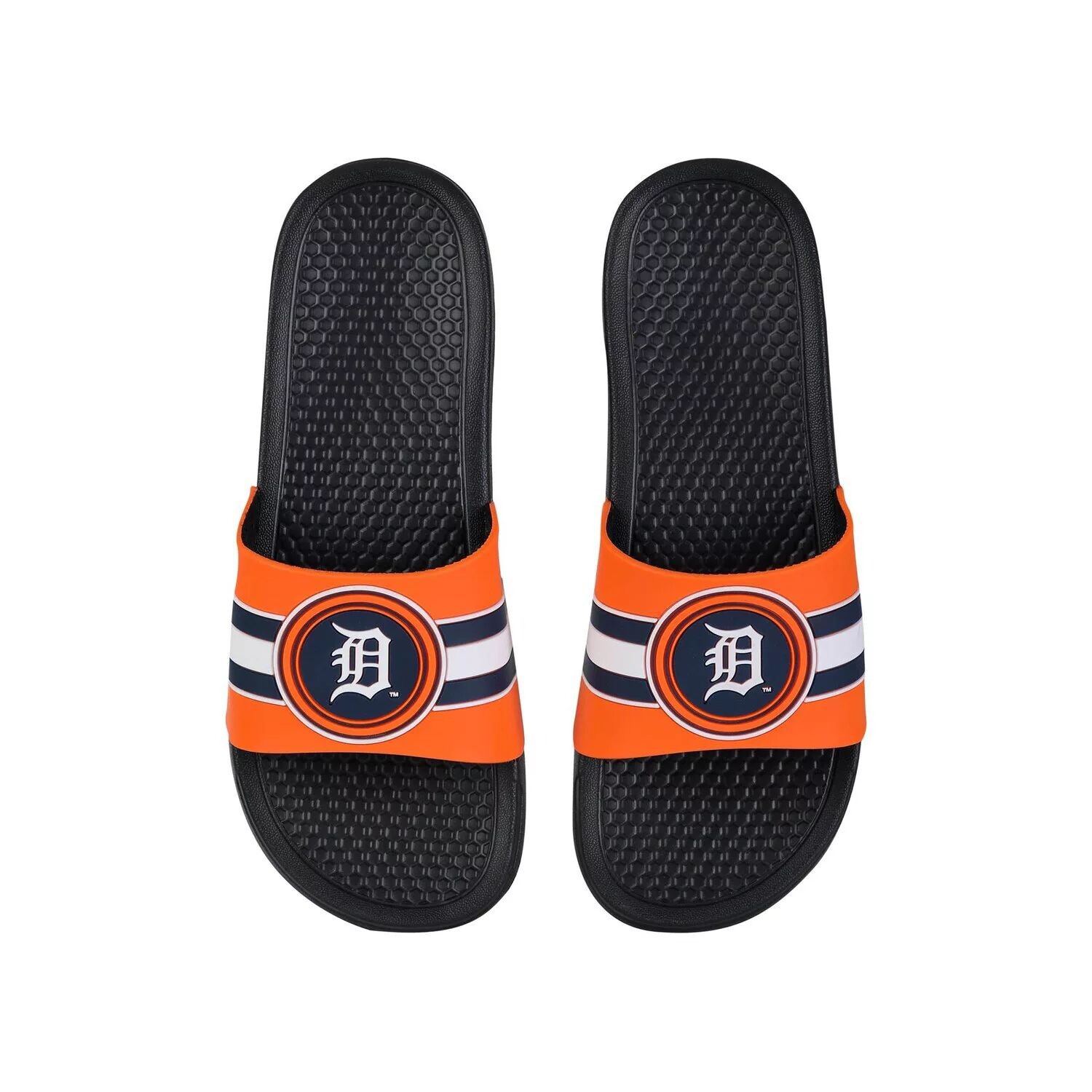 

Сандалии FOCO Detroit Tigers с приподнятыми полосками