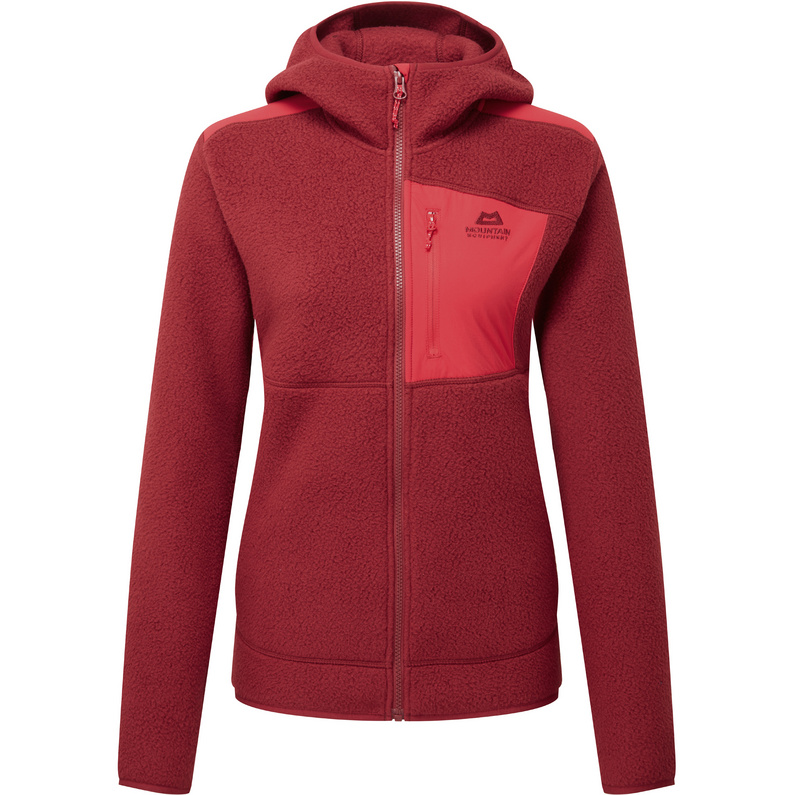 Женская куртка-худи с высоким ворсом Mountain Equipment, красный