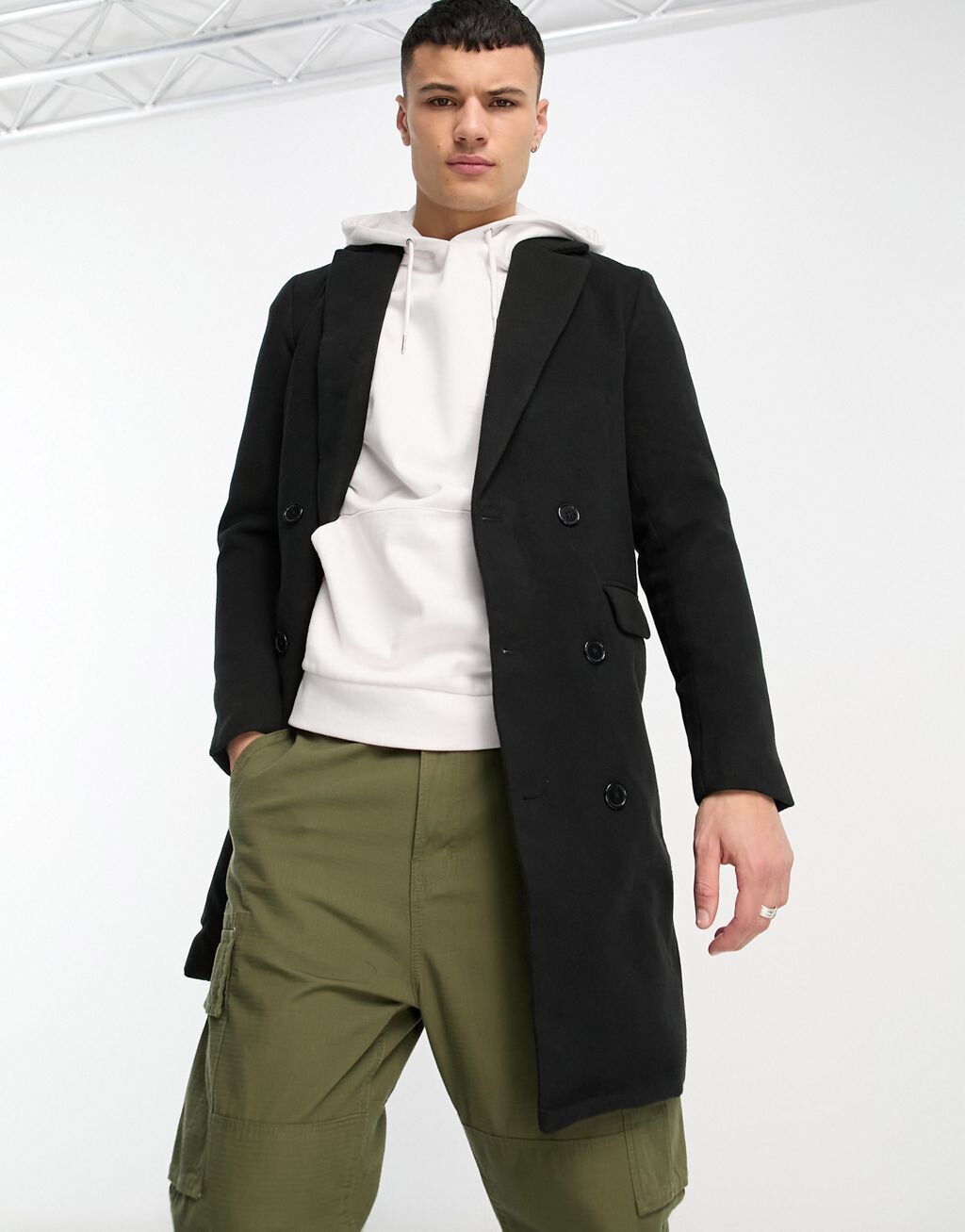 

Черное пальто Bolongaro Trevor