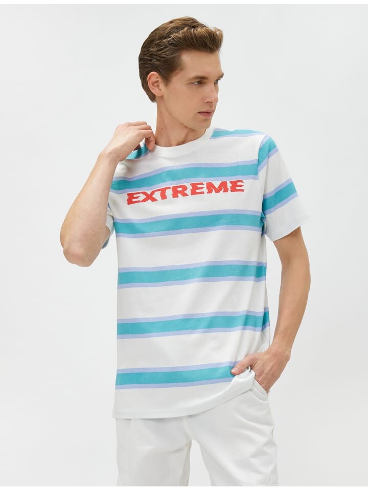 

Футболка KOTON T shirt, цвет türkis gestreift