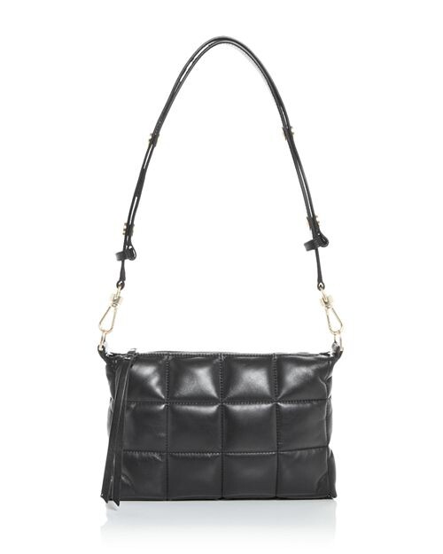 

Стеганая кожаная сумка на плечо Eve ALLSAINTS, цвет Black