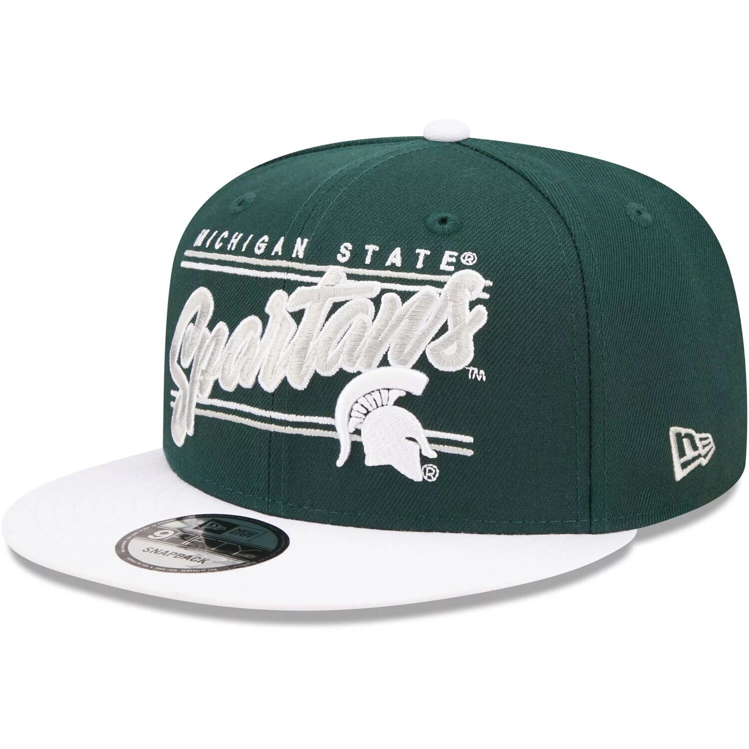 

Мужская кепка New Era Green Michigan State Spartans Team Script 9FIFTY Snapback