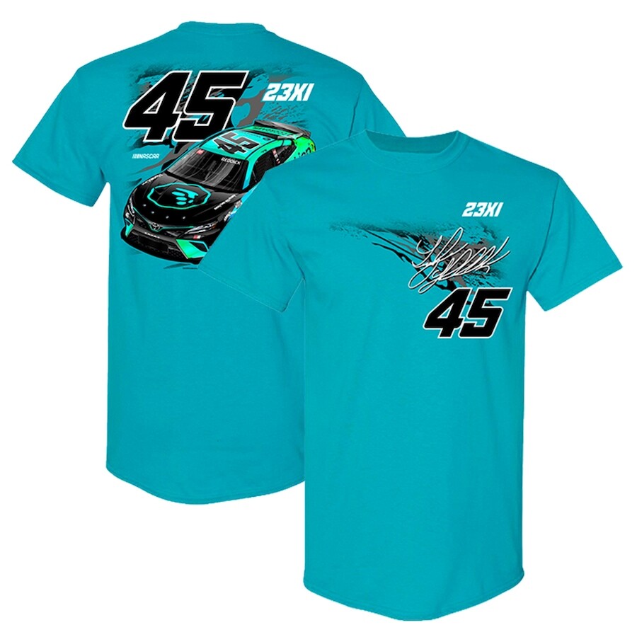 

Футболка с коротким рукавом 23XI Racing Tyler Reddick, бирюзовый