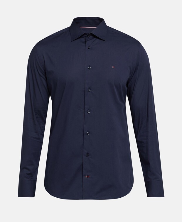 

Рубашка с длинными рукавами – стандартный крой Tommy Hilfiger, темно-синий