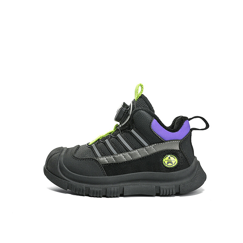 

Кроссовки Jeep Kids Lifestyle Shoes Kids Low-top Obsidian Black/Imperial Purple, черный