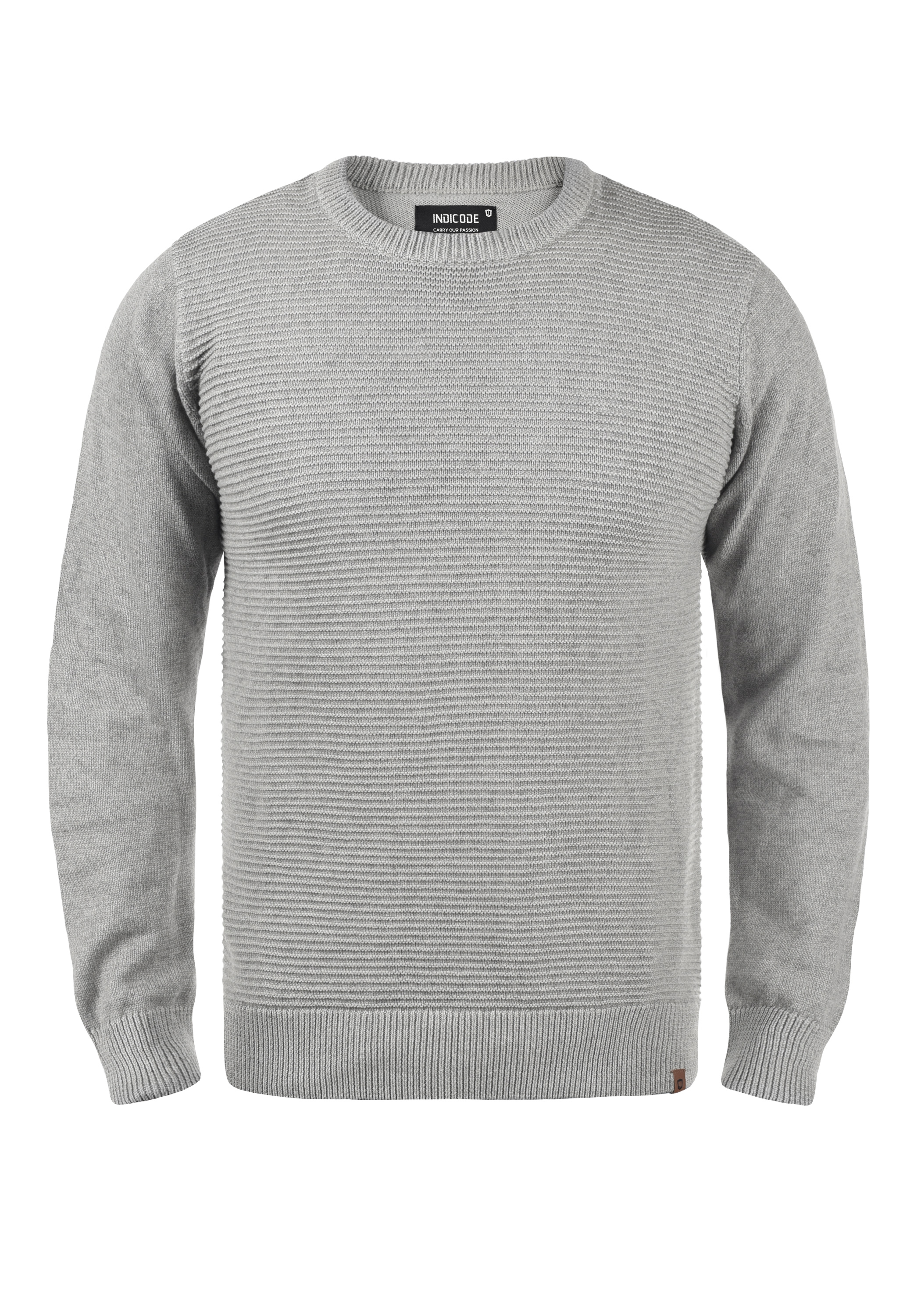 Пуловер INDICODE Strick, серый пуловер indicode strick черный