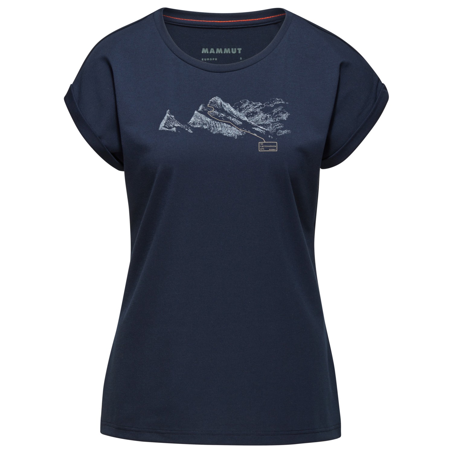 Функциональная рубашка Mammut Women's Mountain T Shirt Finsteraarhorn, цвет Marine