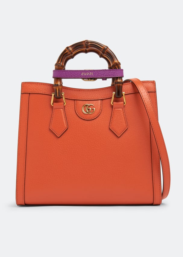 Сумка-тоут Gucci Diana Small, оранжевый сумка тоут kipling повседневная нейлон внутренний карман регулируемый ремень черный
