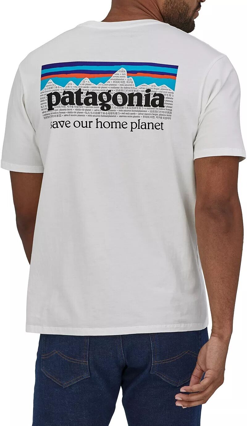 

Мужская органическая футболка Patagonia P-6 Mission, белый