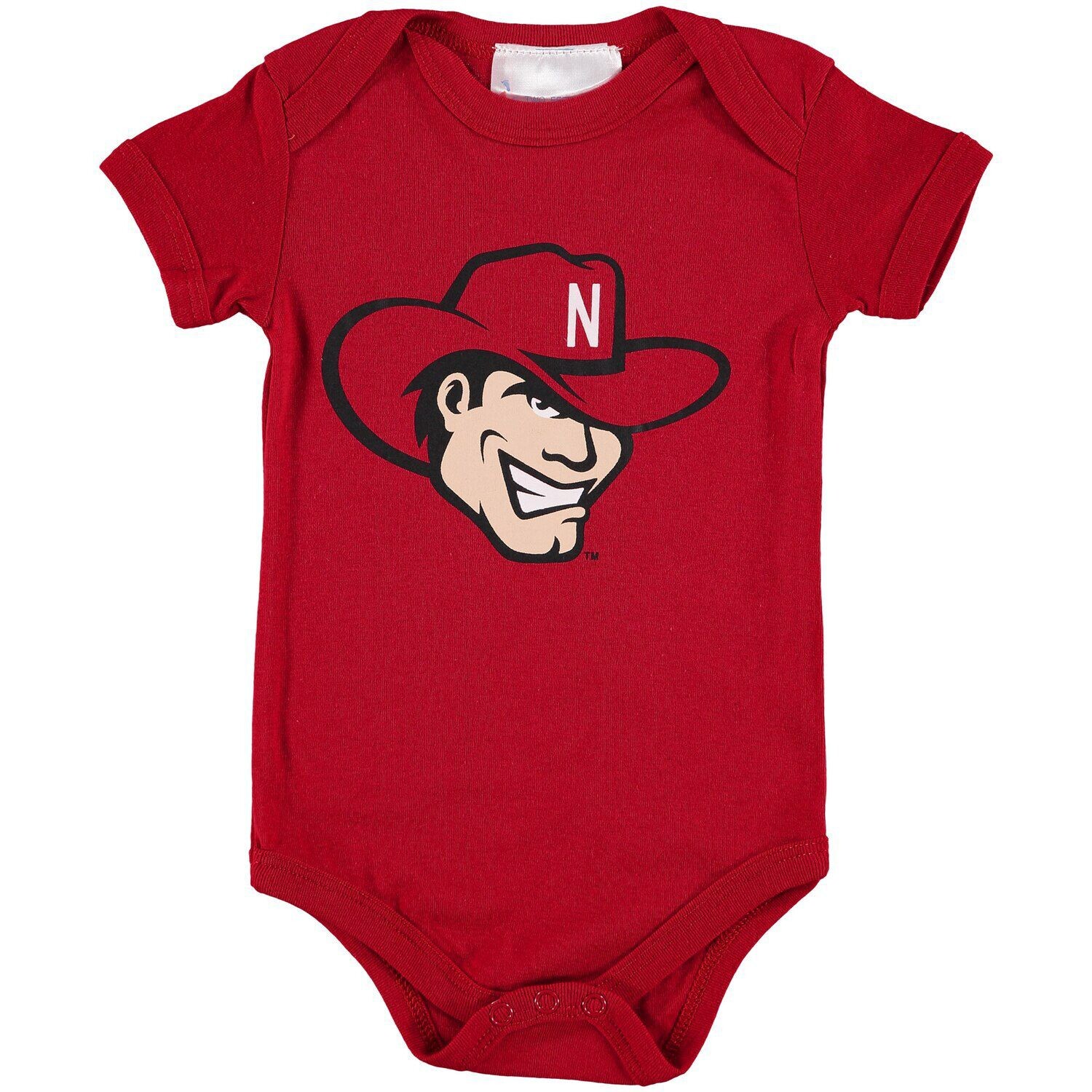 

Боди с большим логотипом Infant Scarlet Nebraska Huskers Unbranded