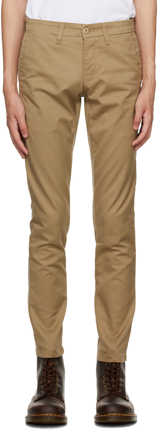 

Коричневые брюки Carhartt Work In Progress, Коричневый