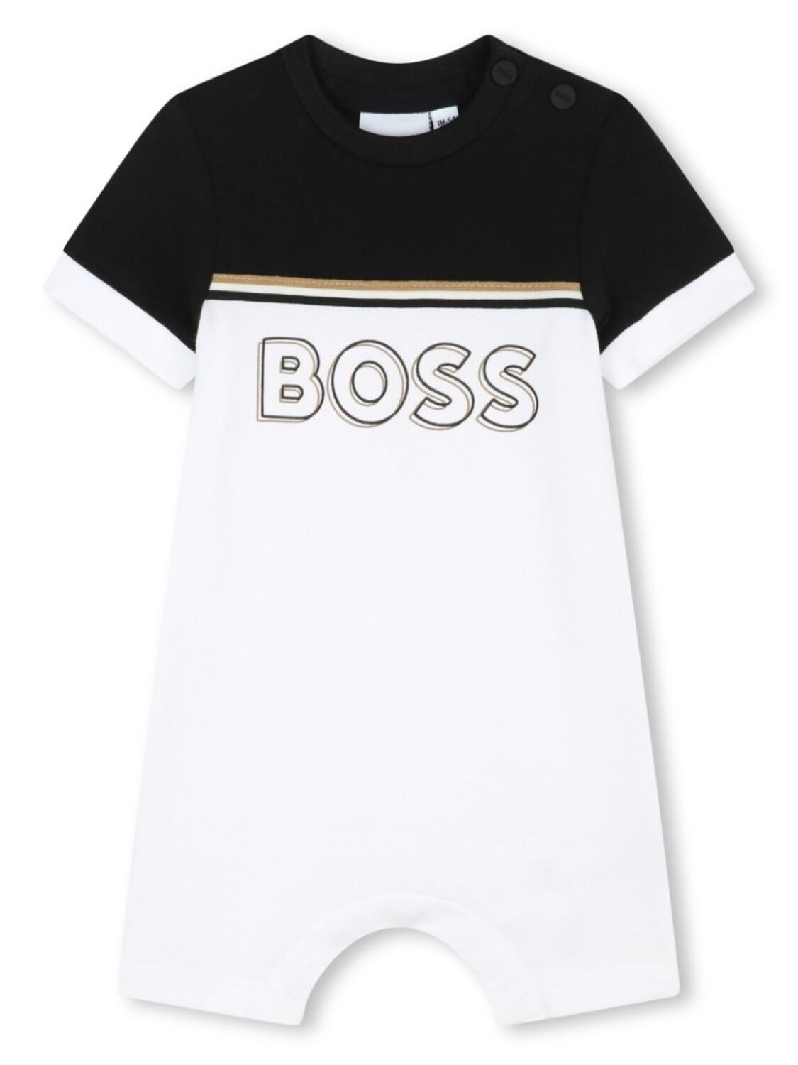 

BOSS Kidswear ромпер с логотипом, белый