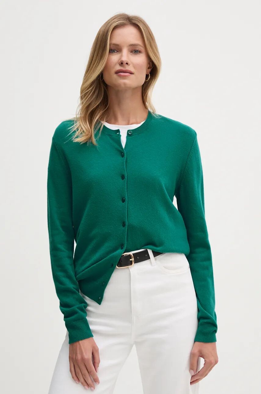 

Шерстяной кардиган United Colors of Benetton, зеленый