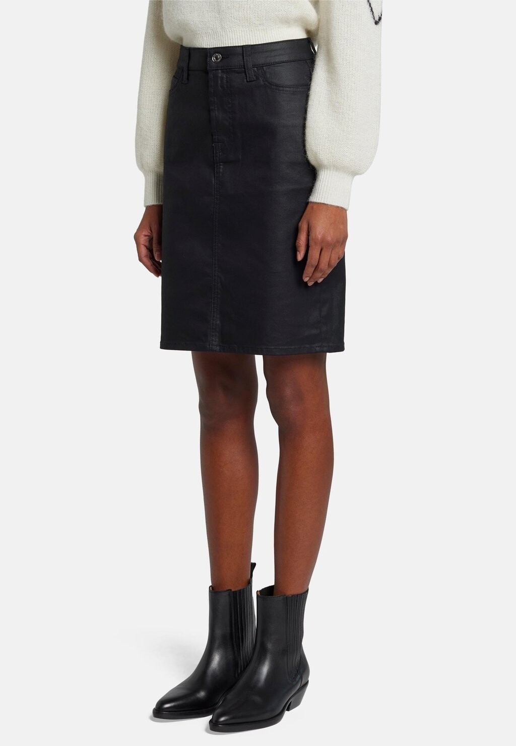 

Мини-юбка 7 for all mankind, черный