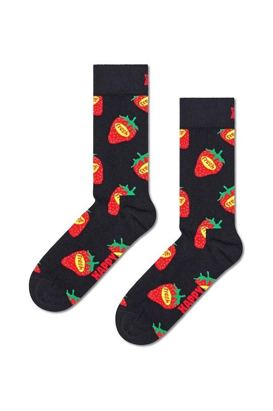 

Клубничные свежие носки Happy Socks, темно-синий