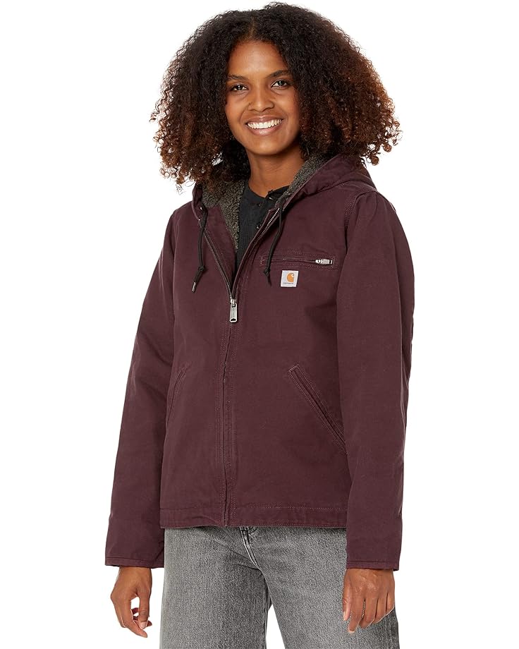 Куртка Carhartt OJ141 Sherpa Lined Hooded, цвет Blackberry