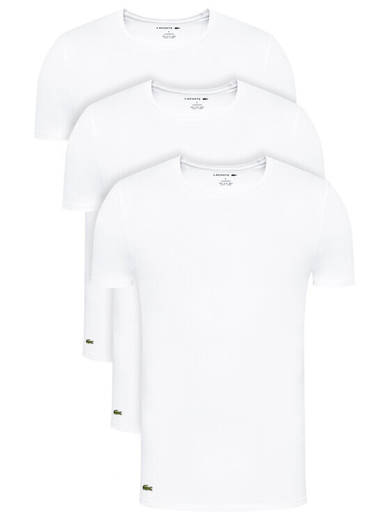 

Комплект из 3 футболок приталенного кроя Lacoste, белый