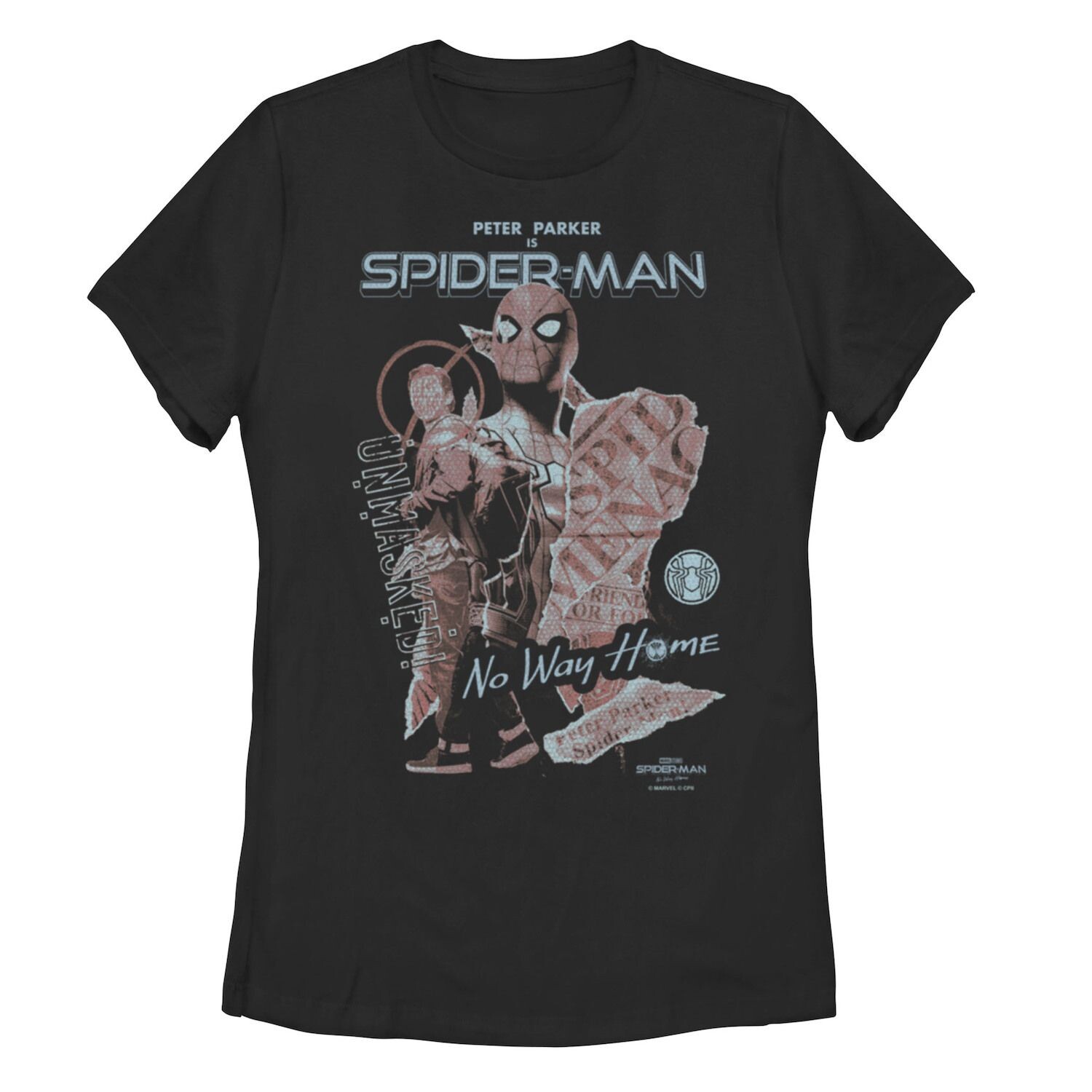 

Детская футболка с плакатом Marvel Spider-Man No Way Home без маски Licensed Character