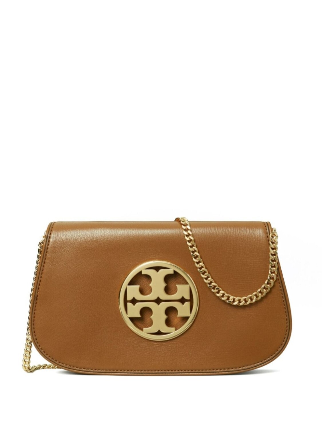 

Tory Burch клатч Reva, коричневый