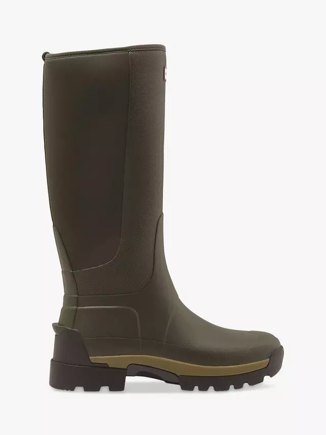 

Ботинки Hunter Balmoral Hybrid Tall Wellington, Dark Olive, цвет dark olive