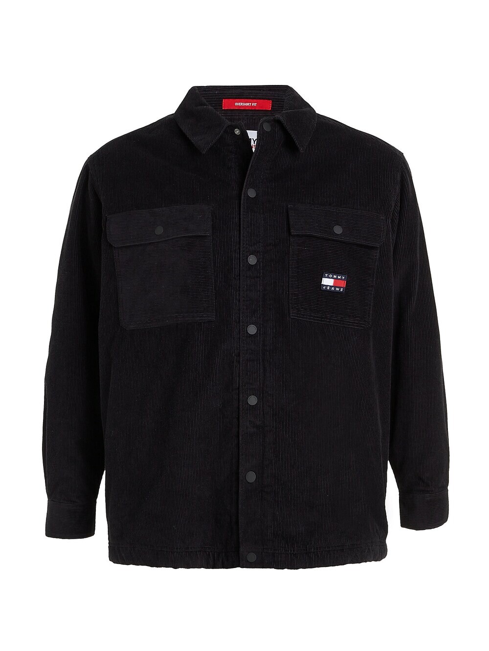 

Рубашка на пуговицах стандартного кроя Tommy Jeans Plus Sherpa, черный