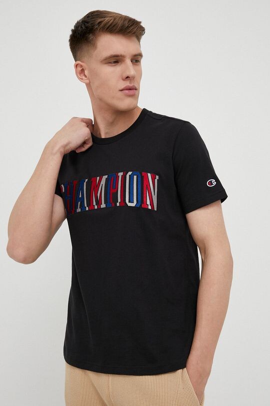 

Хлопковая футболка Champion, черный