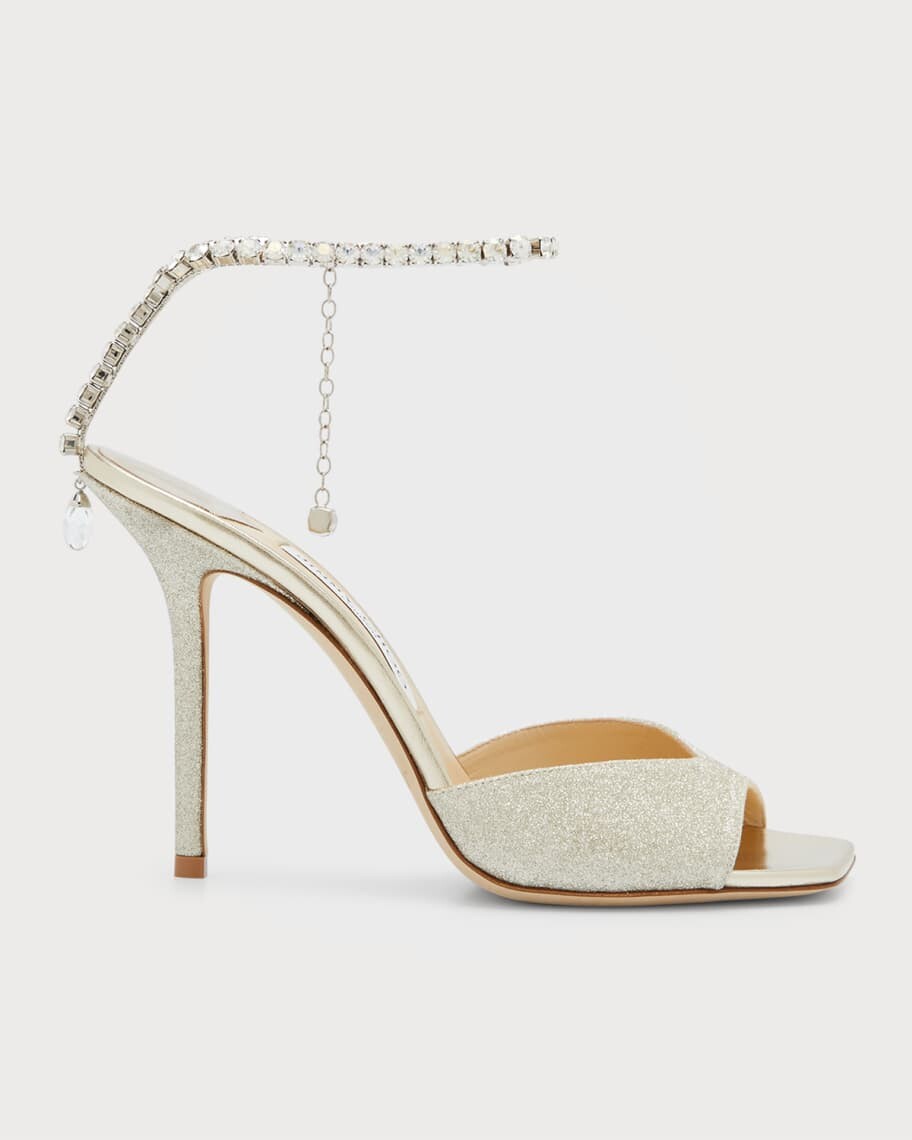 

Сандалии Saeda с блестящими кристаллами и ремешком на щиколотке Jimmy Choo