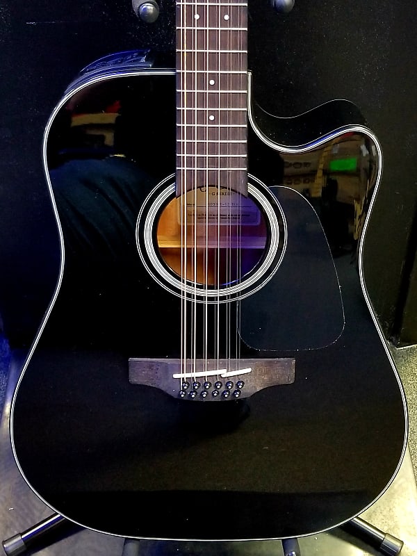 Акустическая гитара Takamine GD30CE-12 BLK G30 Series 12-String Dreadnought Cutaway Acoustic/Electric Guitar Gloss Black - FREE Set up