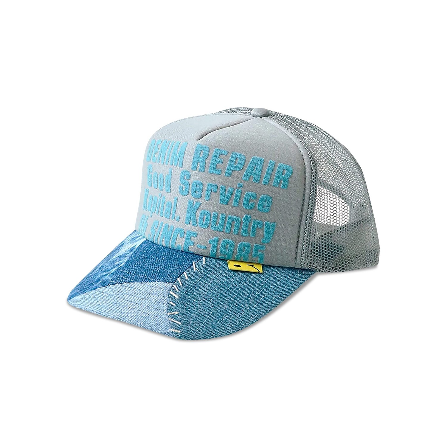 

Kapital Denim Repair Service Кепка Denim Re-Construct Trucker Серая