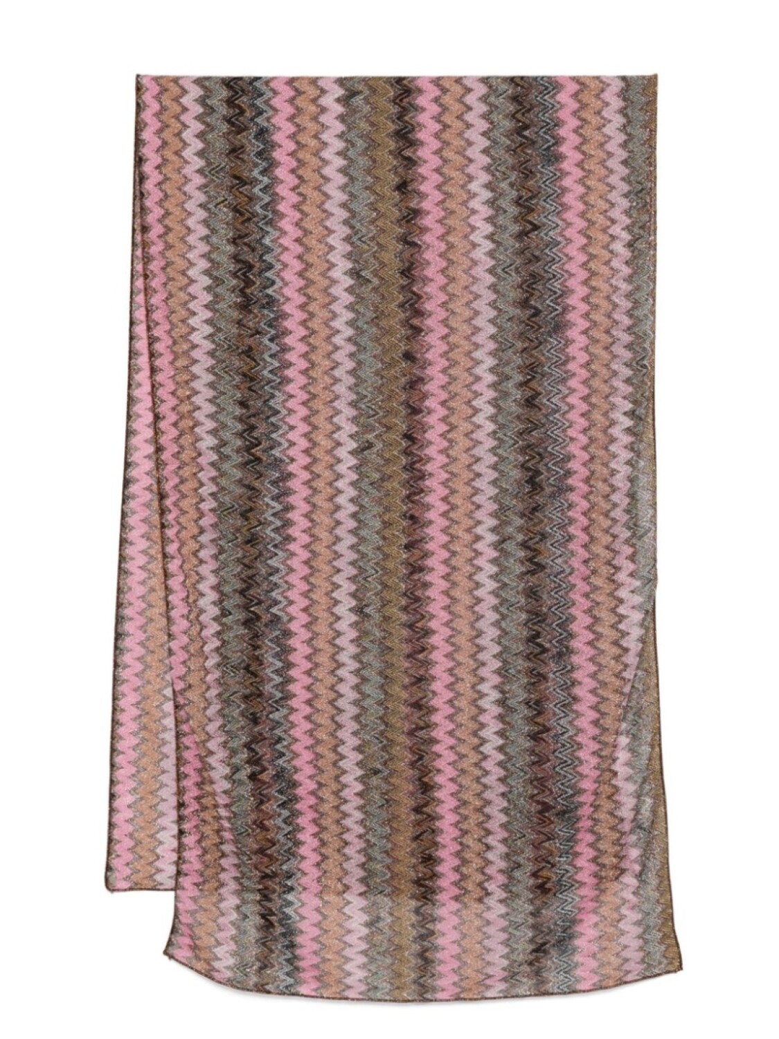

Шарф Missoni с узором «зигзаг», розовый