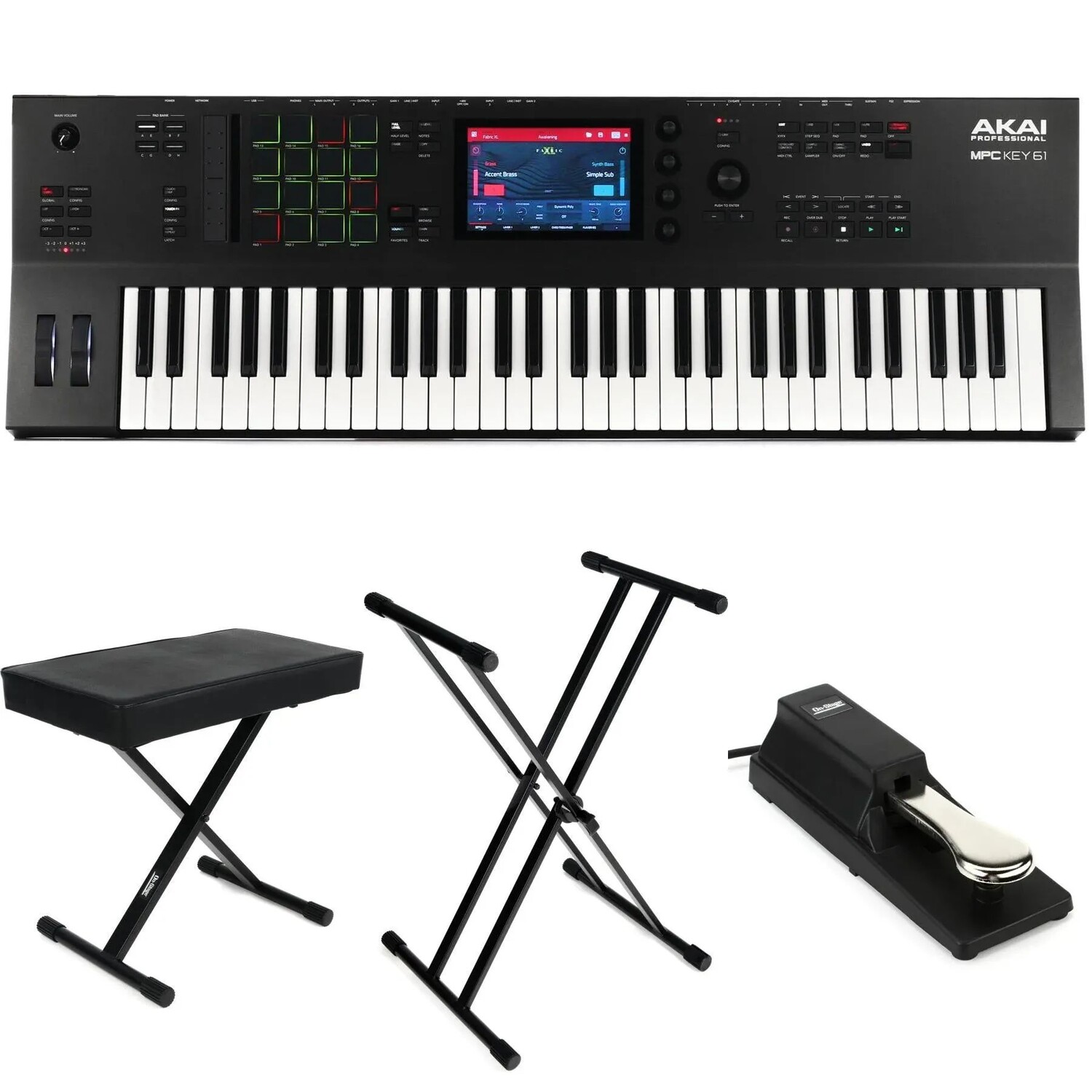 

Akai Professional MPC Key 61, автономный комплект сэмплера и секвенсора Essentials