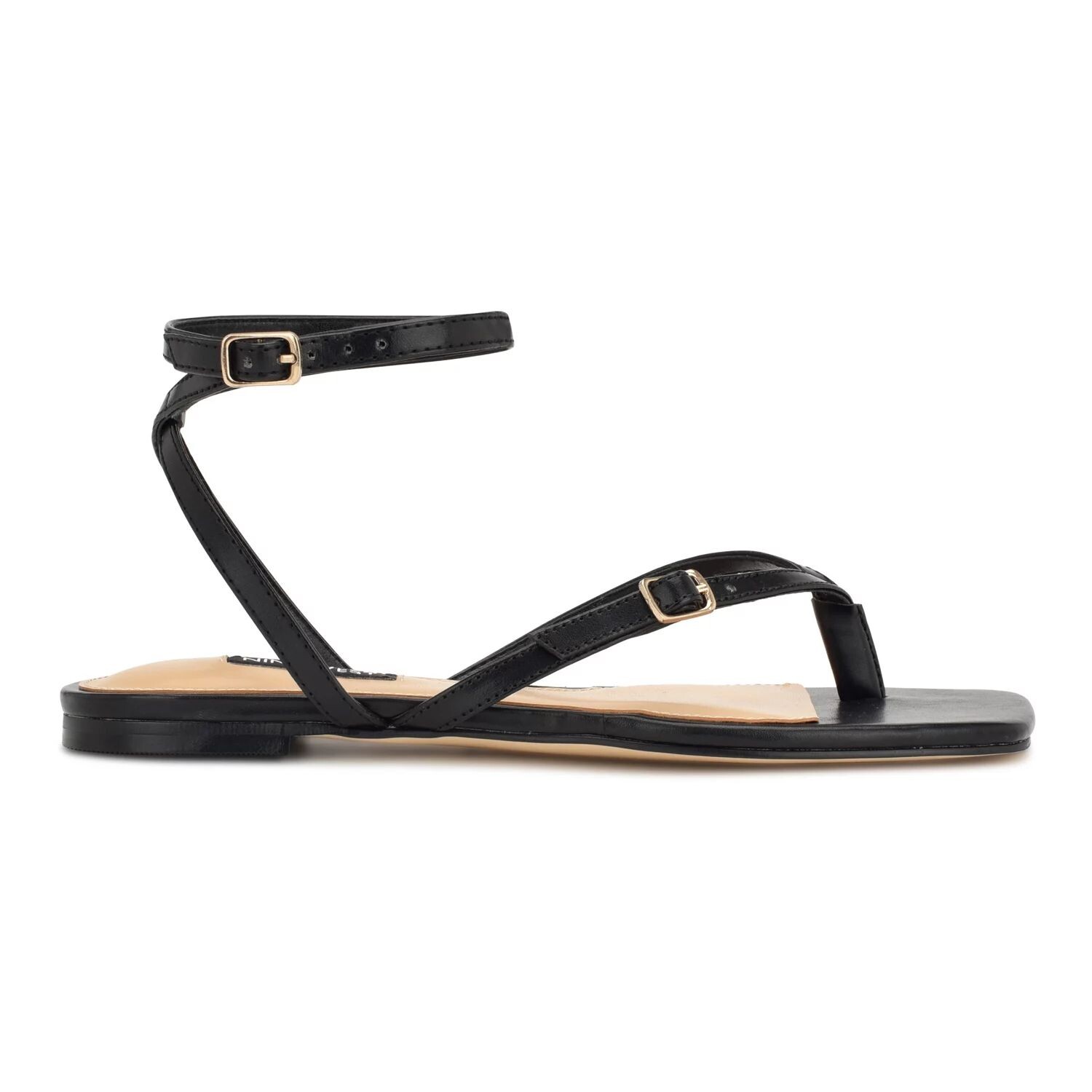 

Женские сандалии на плоской подошве Nine West Nelson с запахом на щиколотке Nine West