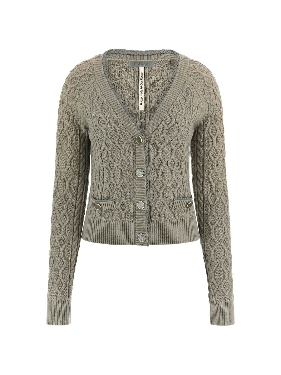 

Кардиган GUESS Knit Cardigan ISABELLE, зеленый