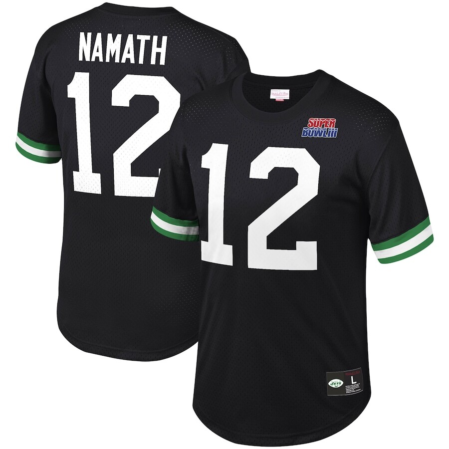 

Футболка с именем и номером Mitchell & Ness New York Jets, черный