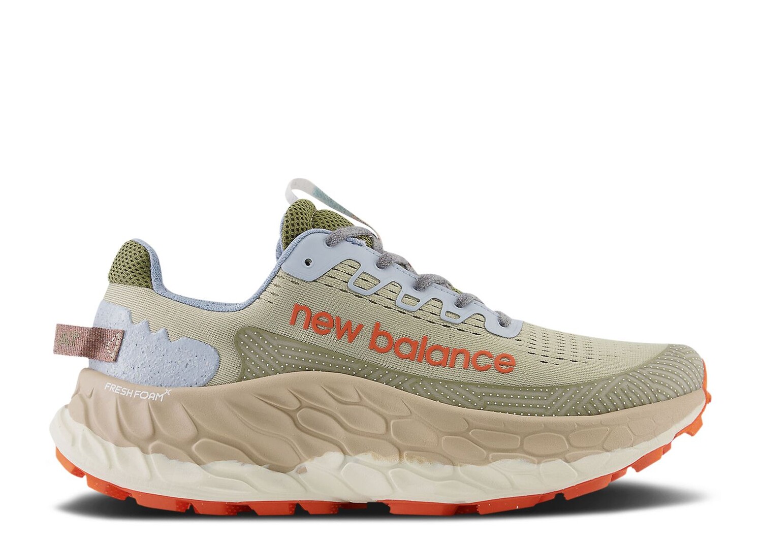 

Кроссовки New Balance Fresh Foam X More Trail V3 2E Wide 'Fatigue Green Poppy', зеленый