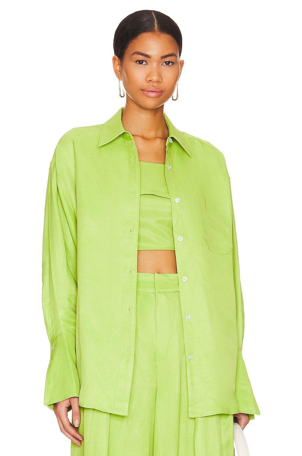 

Топ L'Academie Genova Button Down, зеленый
