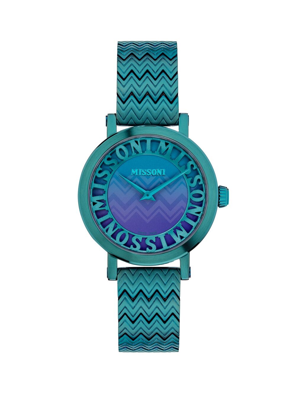 

Часы Melrose IP с зеленым браслетом Missoni, зеленый