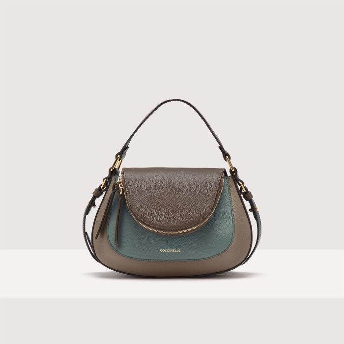 

Сумочка из зернистой кожи Coccinelle SOLE TRICOLOR SMALL, коричневый